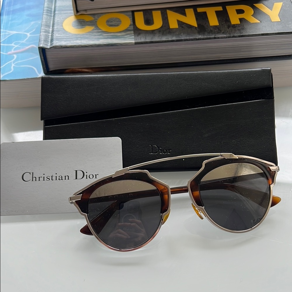 Christian Dior Sunglasses with Black and Brown Frame